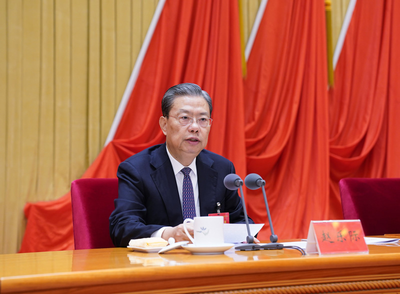 1月22日，，，，，，中国共产党第十九届中央纪律检查委员会第五次全体会议在北京开幕。。。。。。。中共中央政治局常委、中央纪律检查委员会书记赵乐际代表中央纪律检查委员会常务委员会作题为《推动新时代纪检监察工作高质量发展，，，，，，以优异成绩庆祝中国共产党成立100周年》的工作报告。。。。。。。新华社记者 张领 摄